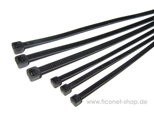 Cable ties 4,8 x 380 mm, 100pcs./pack, black