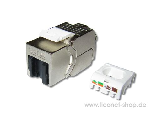 RJ45 Cat.6A 10G Jack with shutter