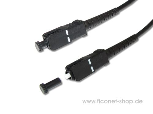 SC/PC - SC/PC simplex patchcord OM2 black
