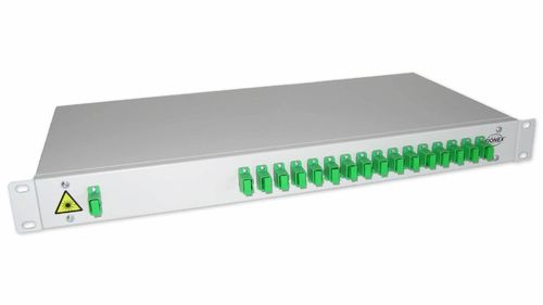 19" patchpanel with 1x16 Splitter SC/APC