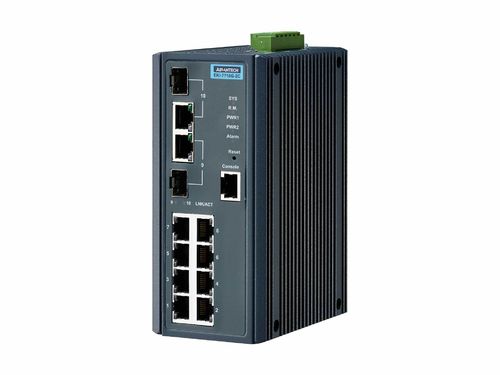 Advantech EKI-7710G-2C 10-Port Gigabit Managed Ethernet Switch