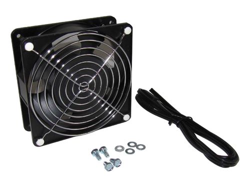 Fan kit for wall mounted cabinets